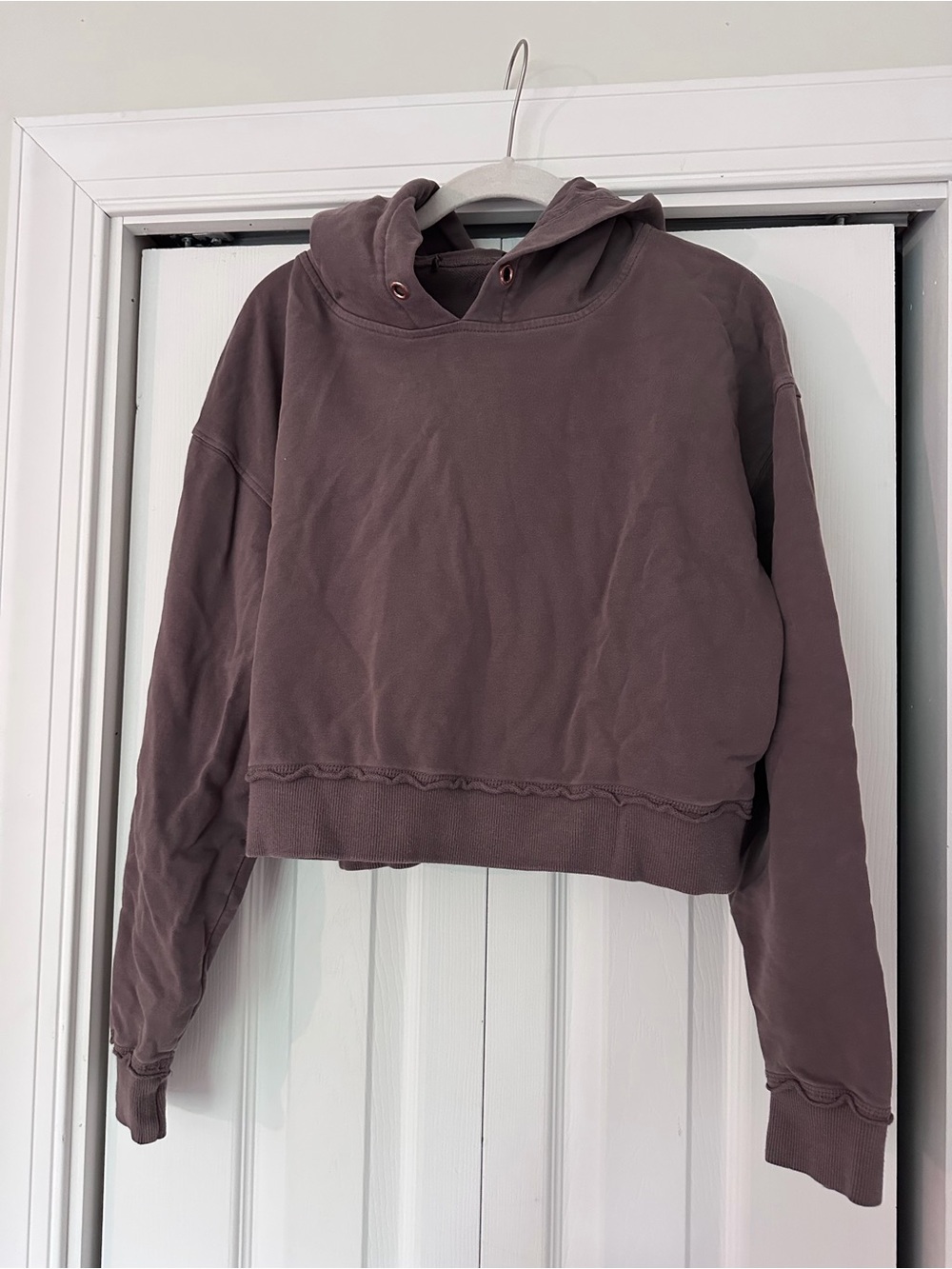 Women's Cropped Hoodie - Dusty Mauve